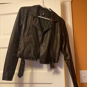 Wet Seal faux leather jacket S